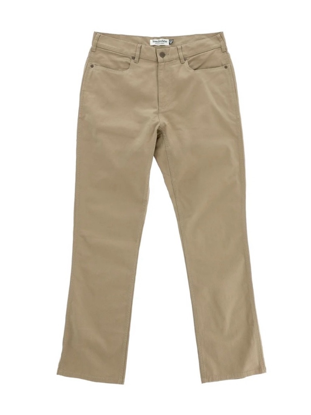 Tom Beckbe Reid Chino Khaki Straight-Leg Pants Size 38